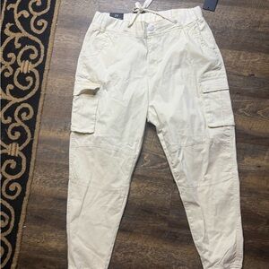 American Bazi Cream Cargo Pants